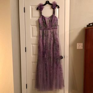 Marchesa Notte NWT lavender tulle gown
